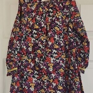 Boden Vibrant Floral Skirt with Elastic Waist